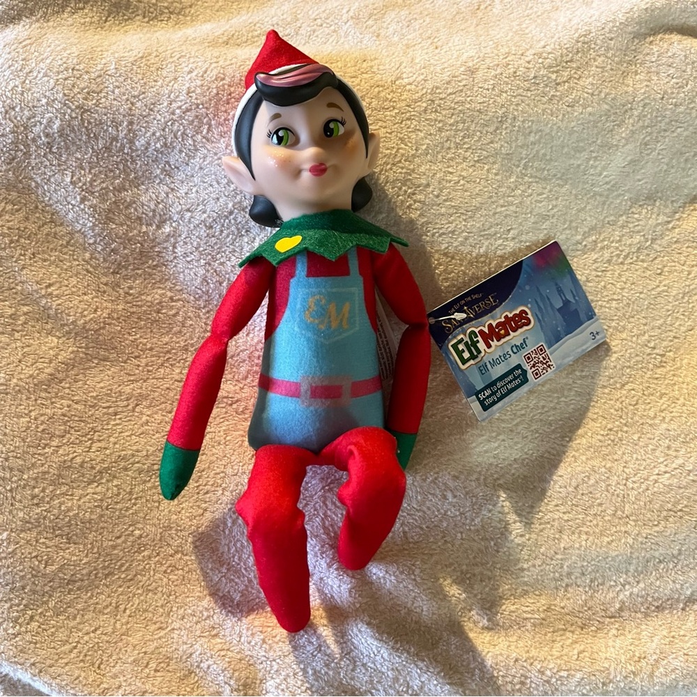 Elf Mates RARE PINK Hair GIRL Elf On The Shelf Christmas Doll Super Cute New elf